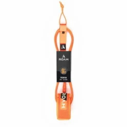ROAM 9'0" Knie Surfboard Leash Premium 7mm Orange
