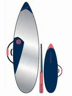 Madness Boardbag PE 6.4" Shortboard Blau/Rot